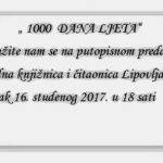 Promocija knjige „ 1000  DANA LJETA“  i putopisno predavanje – Tomislav  Perko  u knjižnici  Lipovljani