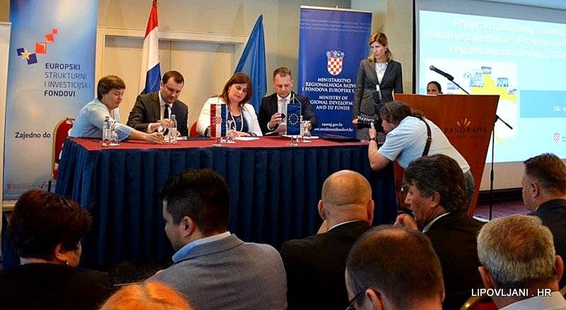 POTPISAN UGOVOR SA MINISTARSTVOM REGIONALNOG RAZVOJA I FONDOVA EUROPSKE UNIJE VRIJEDAN 150.000 KUNA