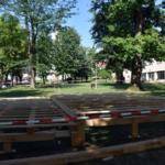 Započelo uređenje prostora za šumarsko natjecanje u parku u centru Lipovljana