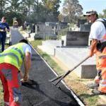 Asfaltirana staza na groblju u Krivaju, radovi na uređenju nastavljaju se idući tjedan