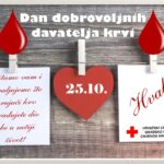 Dan dobrovoljnih darivatelja krvi u RH – 25.listopada